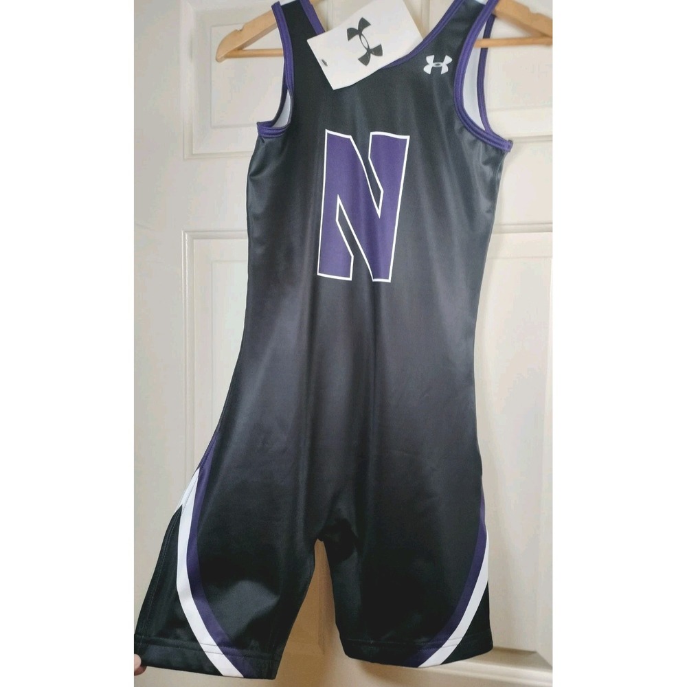NWT Northwestern Wildcats Under Armour Women's Wrestling Singlet Size Medium
